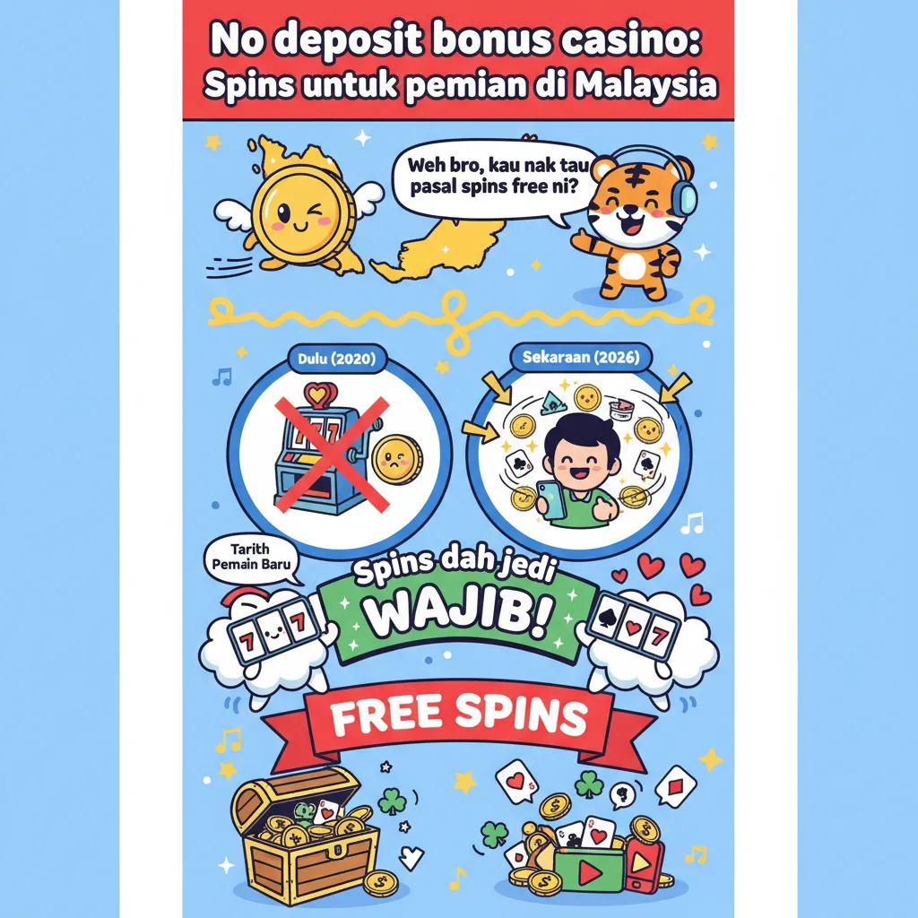 No deposit bonus casino: Spins untuk pemain di Malaysia