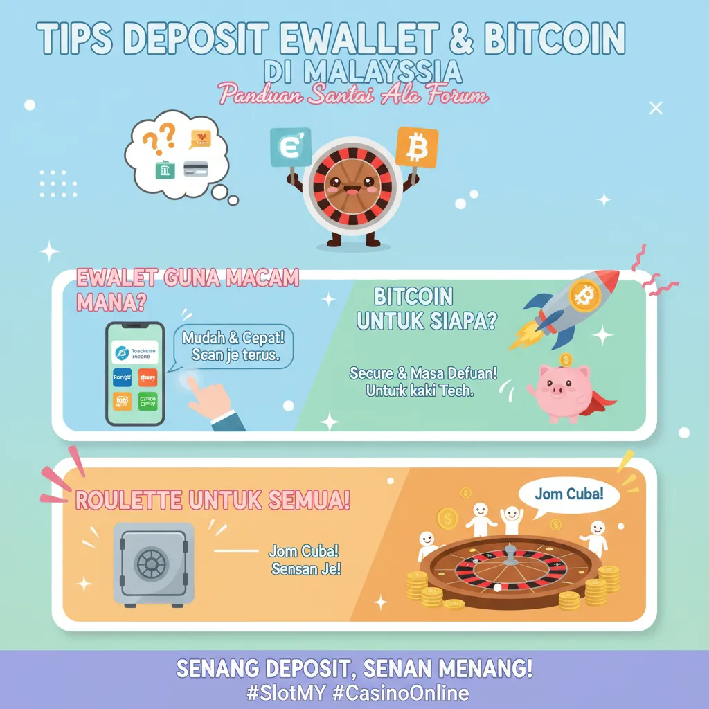 Tips Deposit eWallet dan Bitcoin di Malaysia